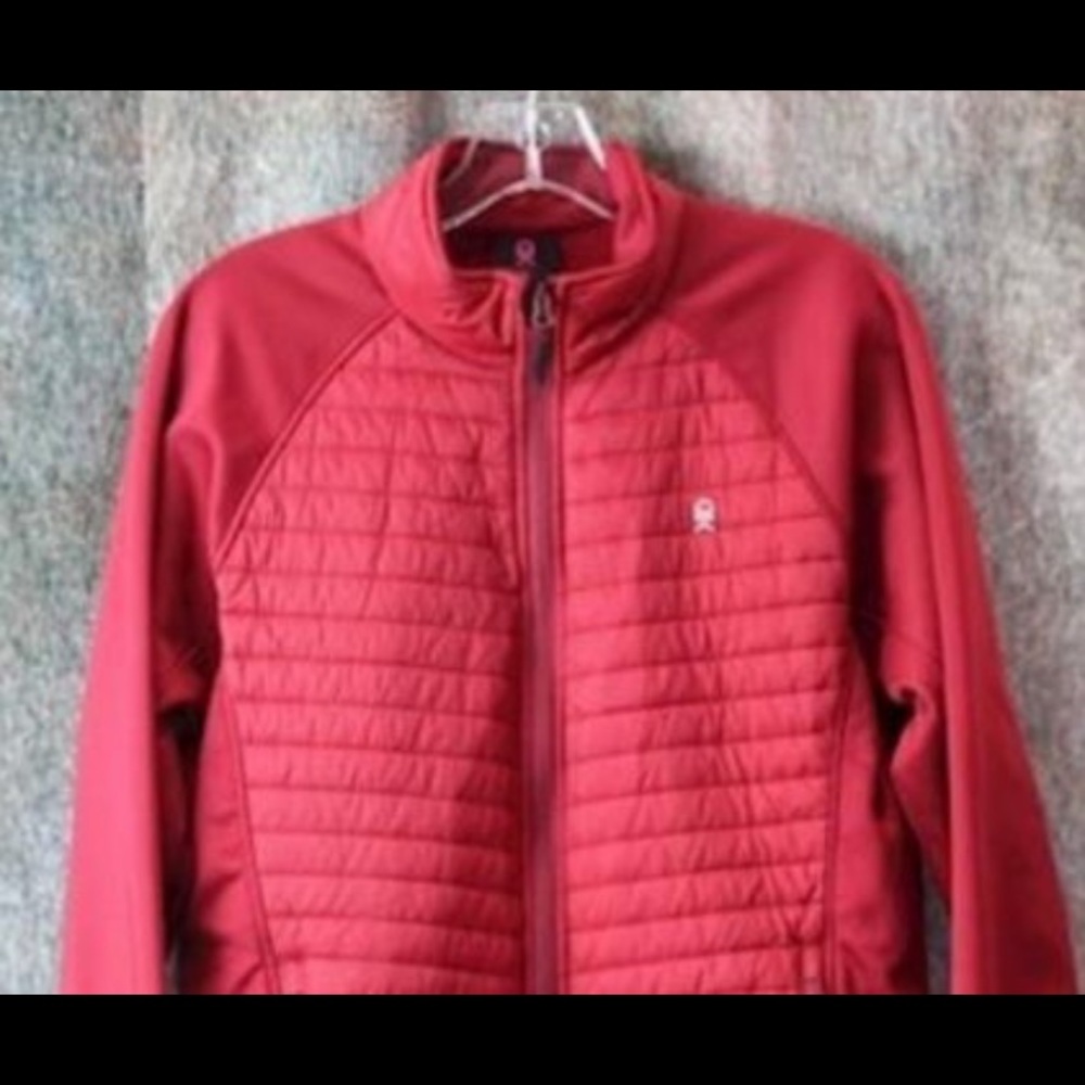 DK Women's Red Fleece Down Jacket SZ-L